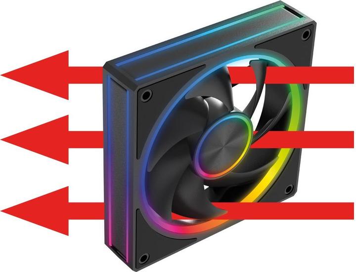 Produktbild Modecom VOLCANO LOOP 120 ARGB FAN Schwarz (120 mm)