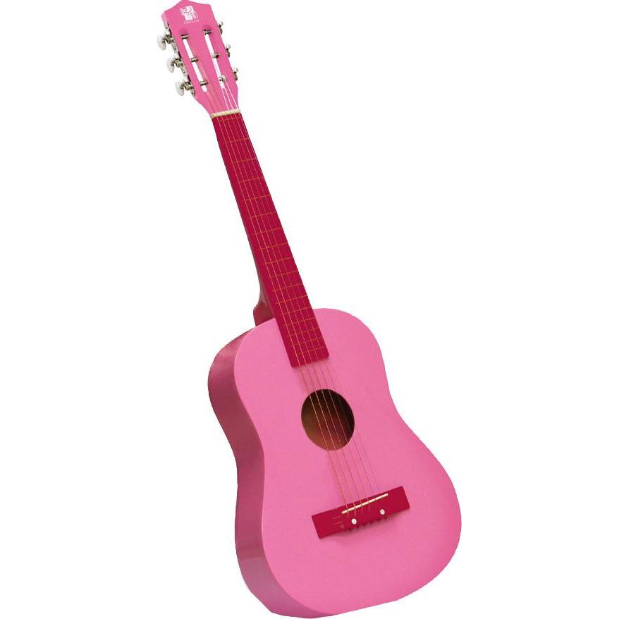 Concerto 701208 Gitarre 75 cm, Kindergitarre aus Holz, Musikinstrument für Anfänger, Holzgitarre zu