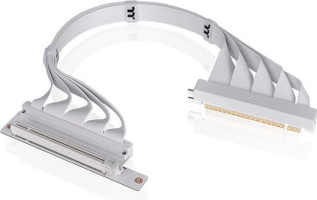 Image du produit Thermaltake TT PCI-E 4.0 Dual 90 Degree Riser Cable 40cm white