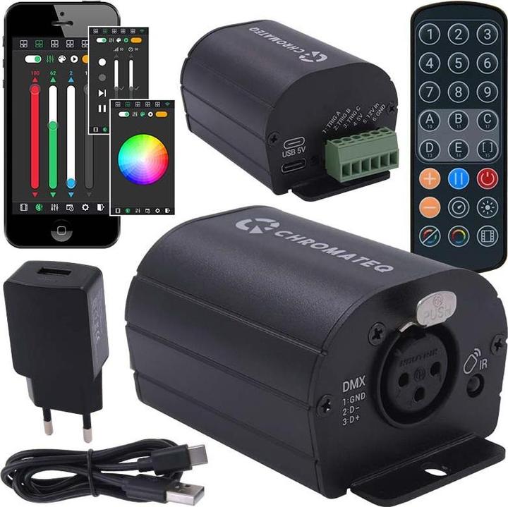 Immagine prodotto No Name CHROMATEQ CLUB 512 interfaccia controller DMX + telecomando