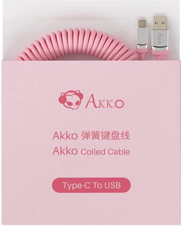 Actual product image Akko Coiled Aviator Cable (1.50 m, USB 2.0)