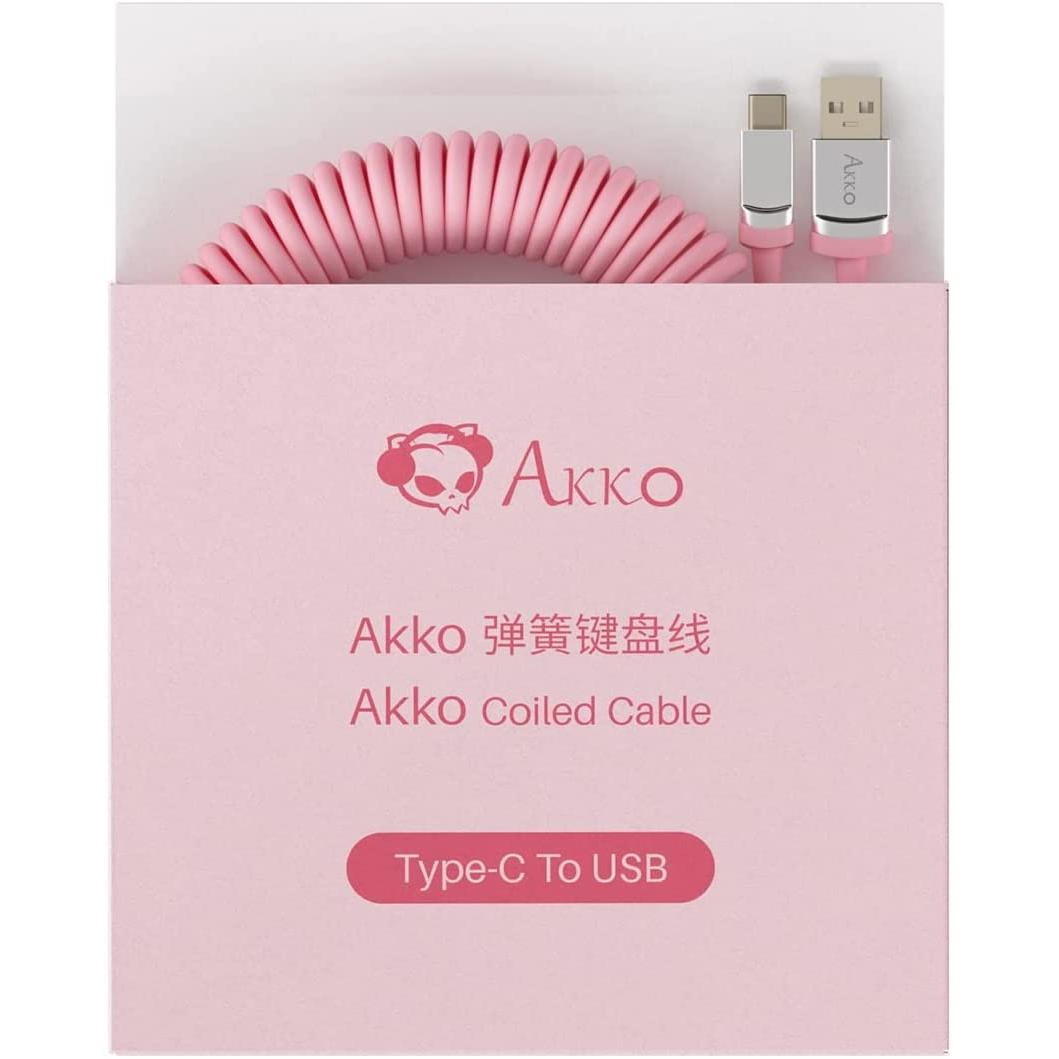Thumbnail - Akko Coiled Aviator Cable, Maus + Tastatur Zubehör, Pink