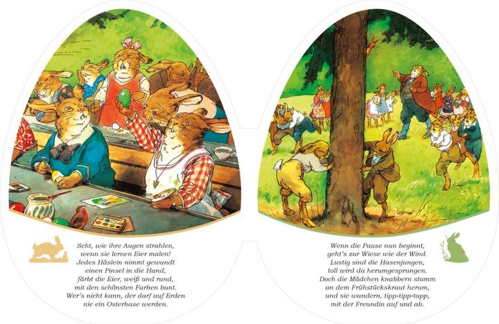 Produktbild Die Häschenschule: Pappbilderbuch in Ei-Form (Deutsch, Albert Sixtus, 2021)