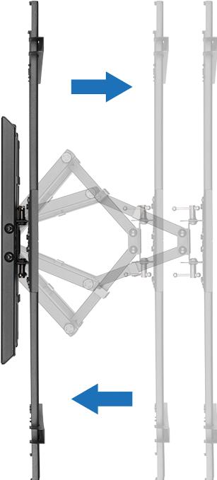 Image du produit LogiLink Support pour TV LCD / TV LCD incurvée (full-motion) (Mur, 80", 60 kg)