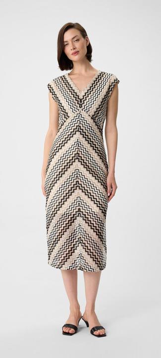 Produktbild Comma Kleid Midi-Kleid mit Zick-Zack-Ajourmuster (36)