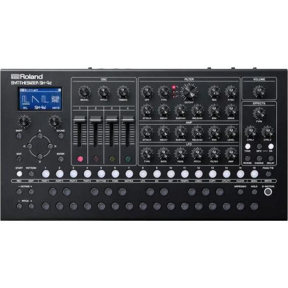 Thumbnail - Roland SH-4d Desktop Synthesizer mit Laptopständer, Synthesizer, Schwarz