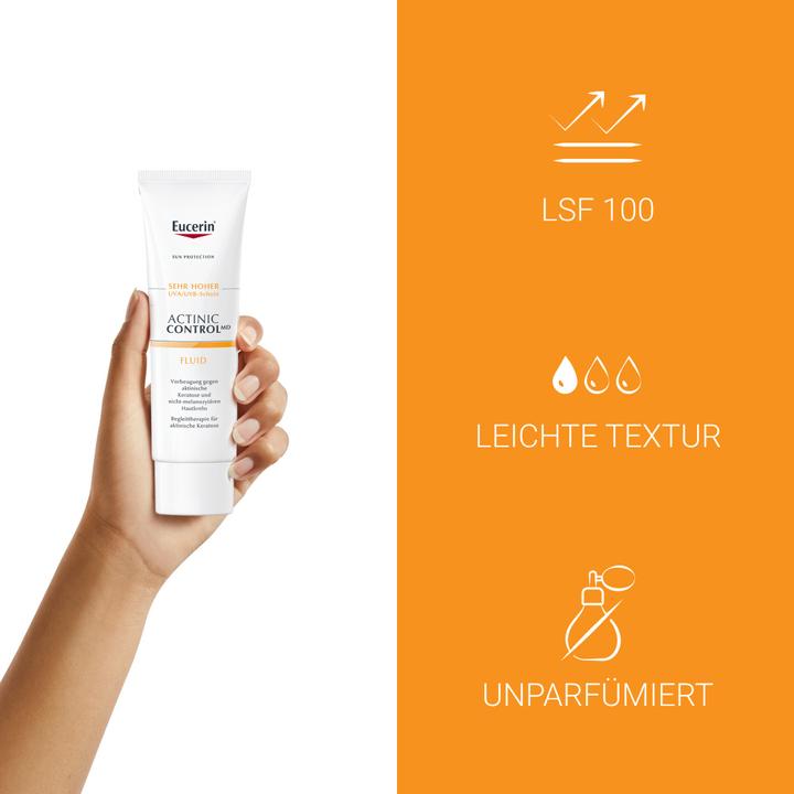 Image du produit Eucerin SUN ACTINIC CONTROL MD Fluide SPF 100 (Crème solaire visage, SPF 50+, 80 ml, 115 g)