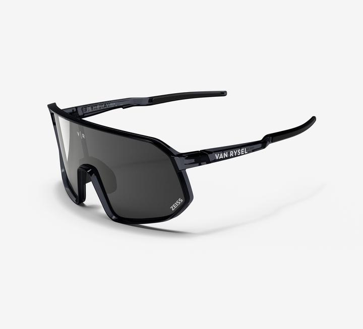 Actual product image Van rysel Fahrradbrille RR 900 Perf Zeissgläser grau/durchscheinend (Grey, Black translucent, Zeiss lenses grey)