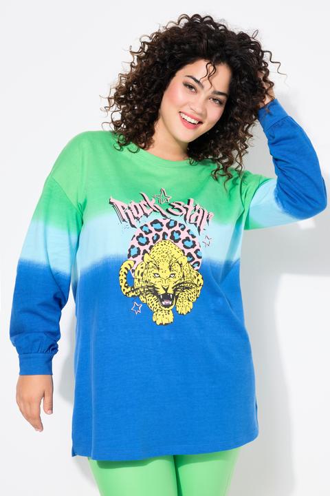 Produktbild Angel of Style Sweatshirt, oversized, Farbverlauf, Tiger-Motiv (52)