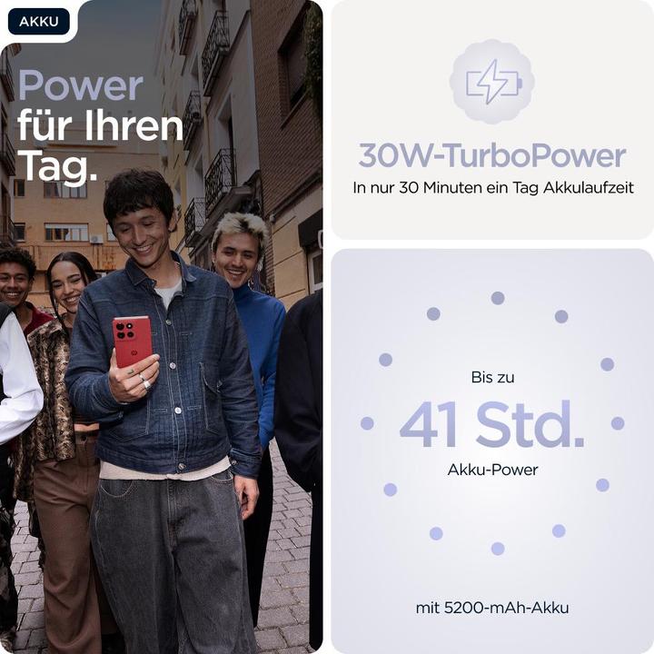 Produktbild Motorola Moto G86 (256 GB, Cosmic Sky, Lilac, 6.67", Dual SIM, 5G)