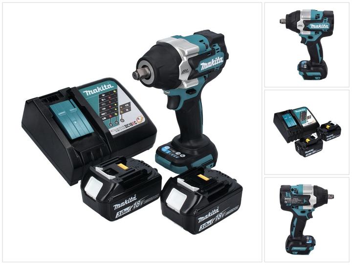 Produktbild Makita DTW 700 RF Akku Schlagschrauber 18 V 700 Nm 1/2" XPT Brushless + 2x Akku 3,0 Ah + Ladegerät