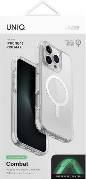 Produktbild Uniq etui Combat iPhone 16 Pro Max 6.9" Magclick Charging biały/lume white (Apple iPhone 16 Pro Max)