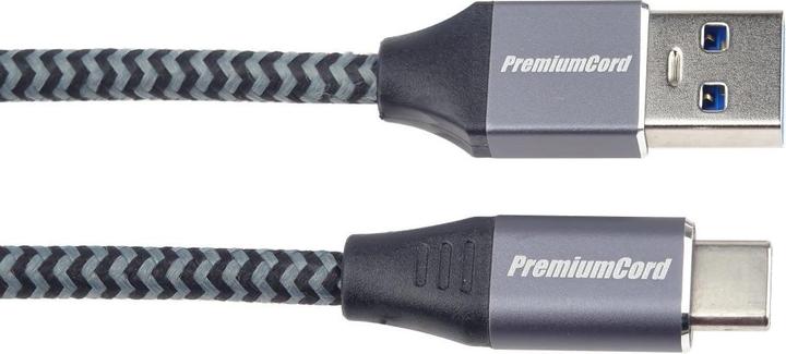 Actual product image PremiumCord cable USB-C - USB (USB 3.1 generation 1,, ) oplet (1 m, USB 3.1)