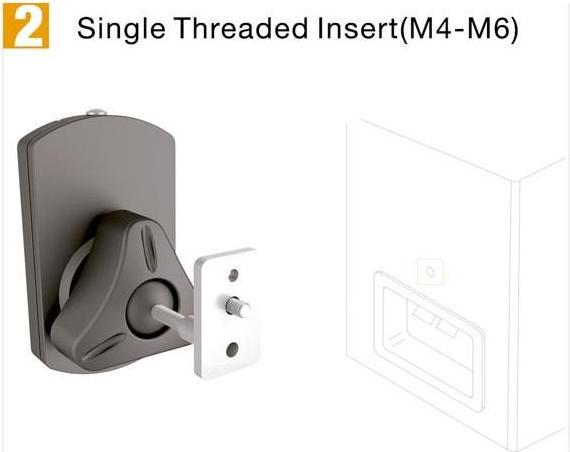 Produktbild Velleman Universal-Wandhaltererung Für Lautsprecher (1 Paar) (1 Paar, Wandmontage, Drehbar)