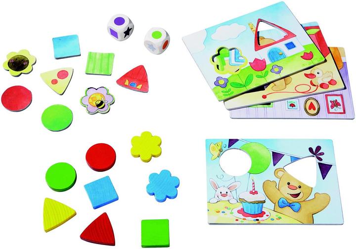 Actual product image Haba My first games Teddy's colors and shapes (German, Dutch, English, Spanish, French, Italian)