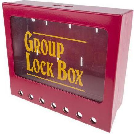 Brady, Etiketten, Metal wall-mounted group lockout boxes