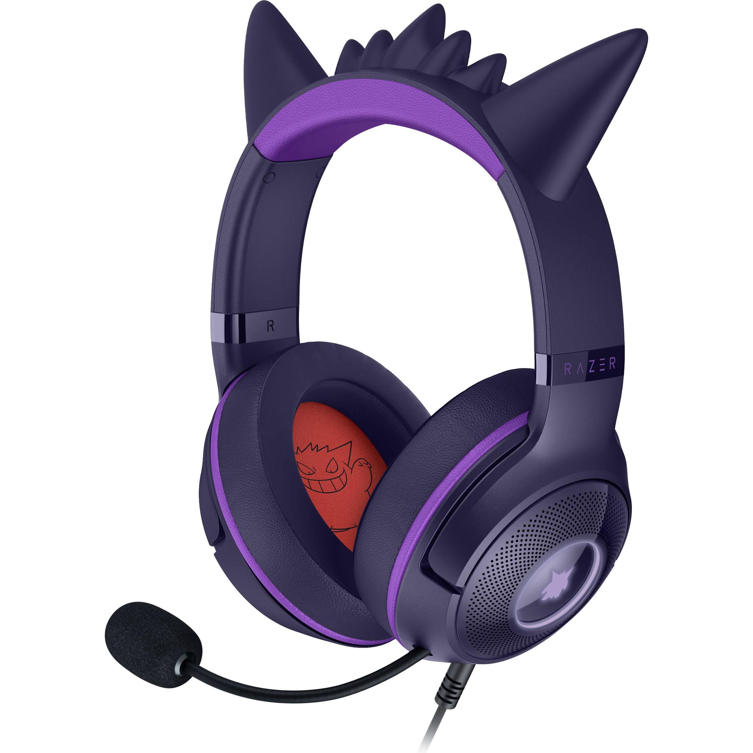 Razer Kraken Kitty V2 - Pokémon Gengar Ed. (Kabelgebunden), Gaming Headset, Pink, Mehrfarbig
