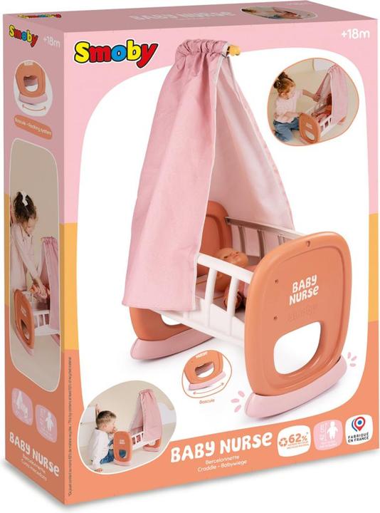 Actual product image Smoby Baby Nurse Puppenwiege mit Himmel