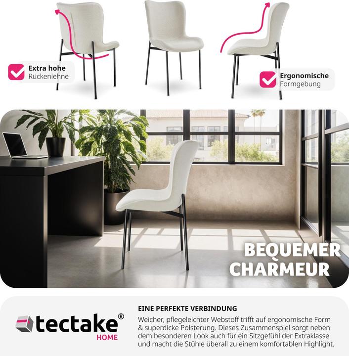 Immagine prodotto tectake Polsterstuhl Tessa