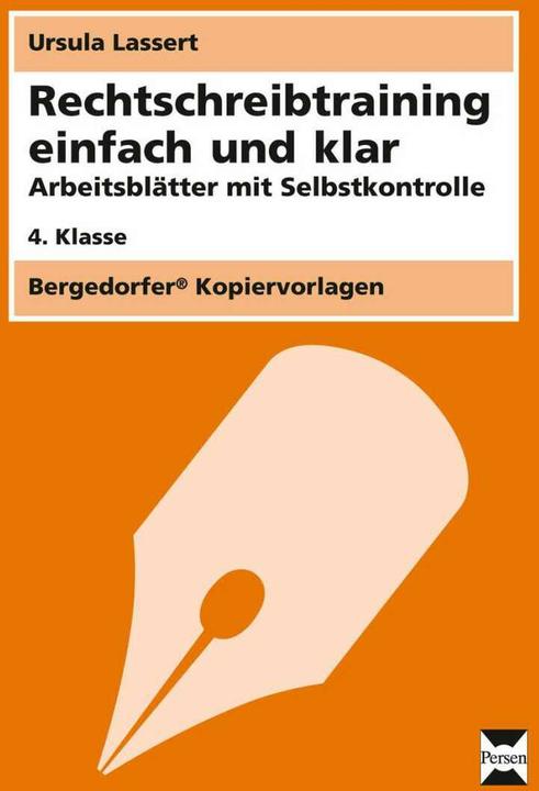 Produktbild Rechtschreibtraining einfach und klar - 4. Kl (Deutsch, Ursula Lassert, 2021)