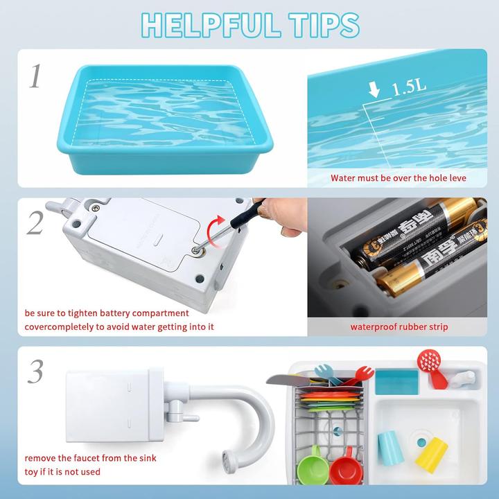 Immagine prodotto Acelane Spülbecken-Spielzeug mit fliessendem Wasser