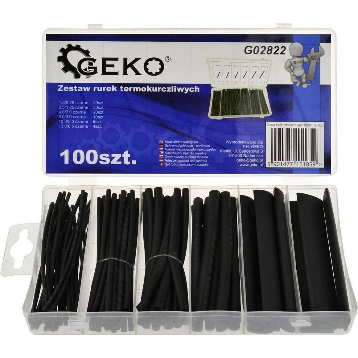 GEKO, Schrumpfschlauch, 100er Set Schrumpfschläuche (100 x)