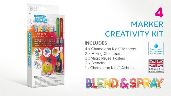 Produktbild Chameleon Aquarellfarbstifte Kidz Travel Kit (4 x)