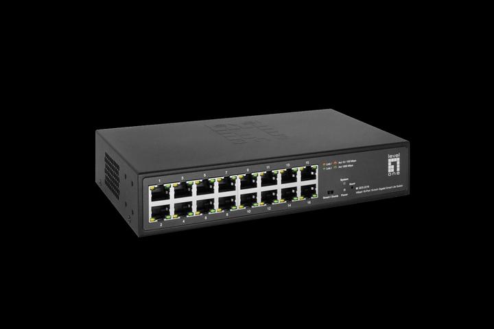 Produktbild LevelOne Switch 16x GE GES-2216 Hilbert 10" (16 Ports)