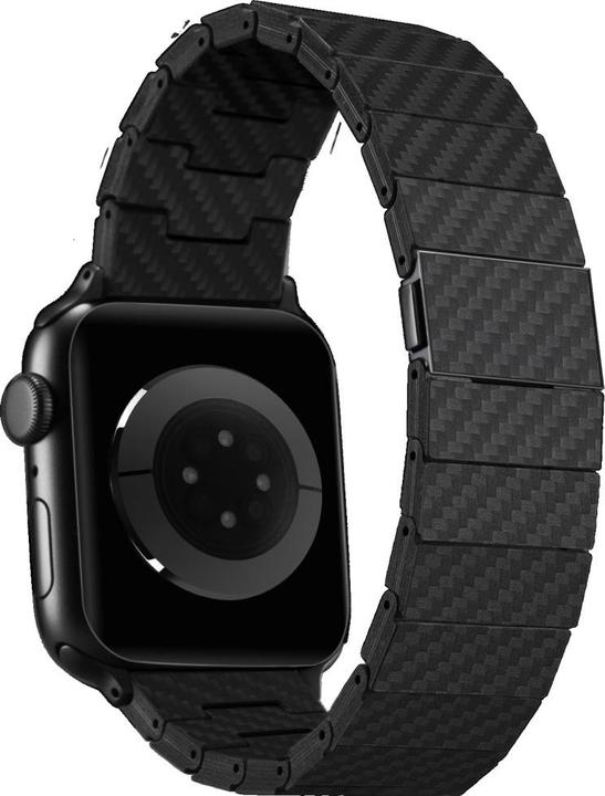 Pitaka Gliederarmband aus echtem Carbon Black (Karbonfaser)