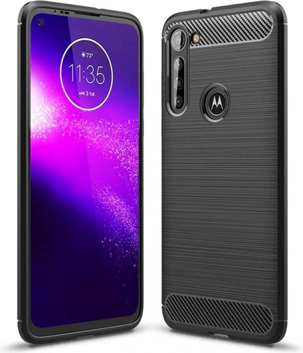 Produktbild Screenguard Motorola Moto G8 Power Hülle Carbon Brushed Soft TPU (Motorola Moto G8 Power)