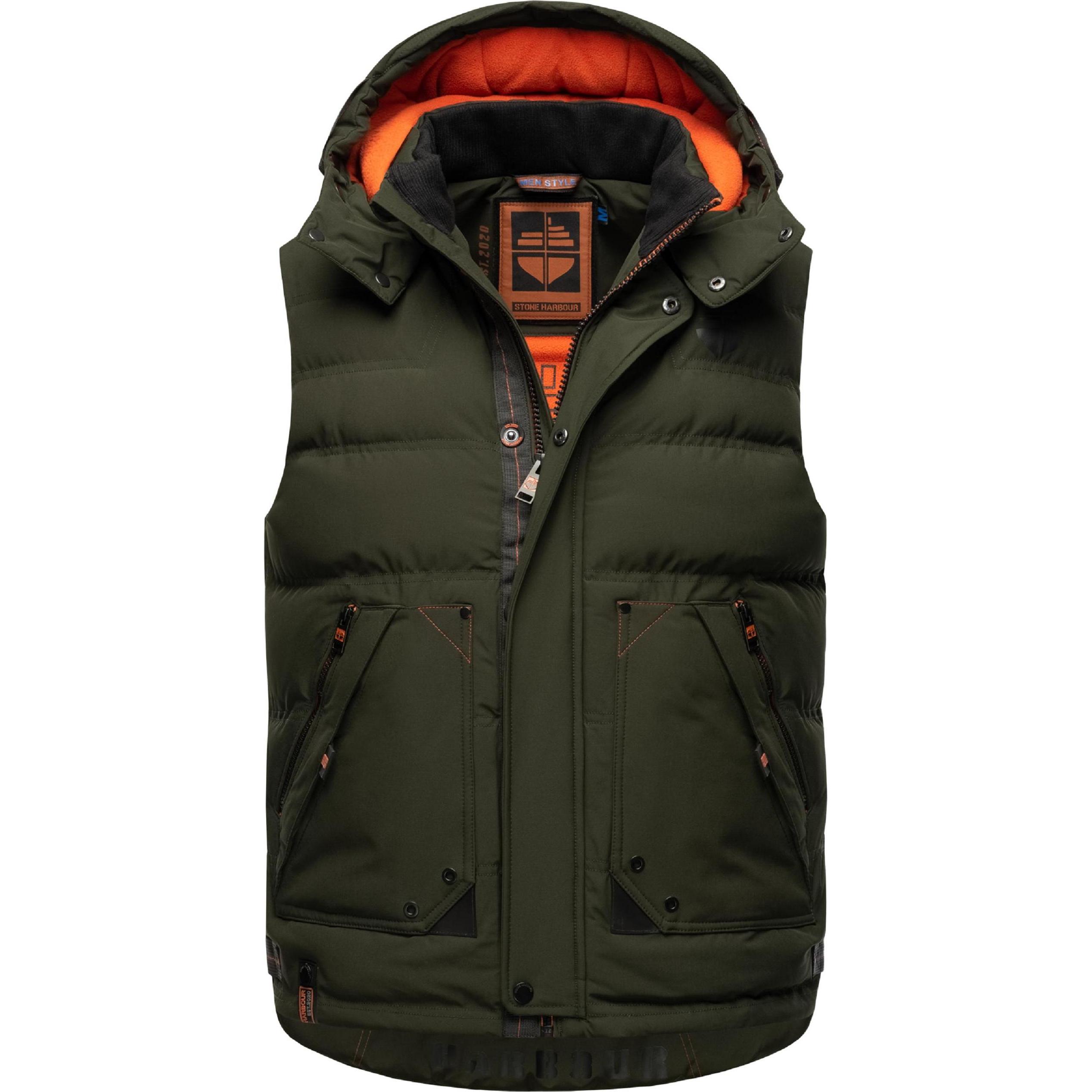 Stone Harbour, Herren, Weste, Egoor, Grün, (XL)