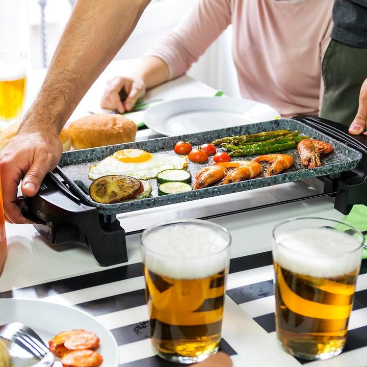 Image du produit Cecotec Plaque de cuisson, Rock&Water 2000 Gris et noir