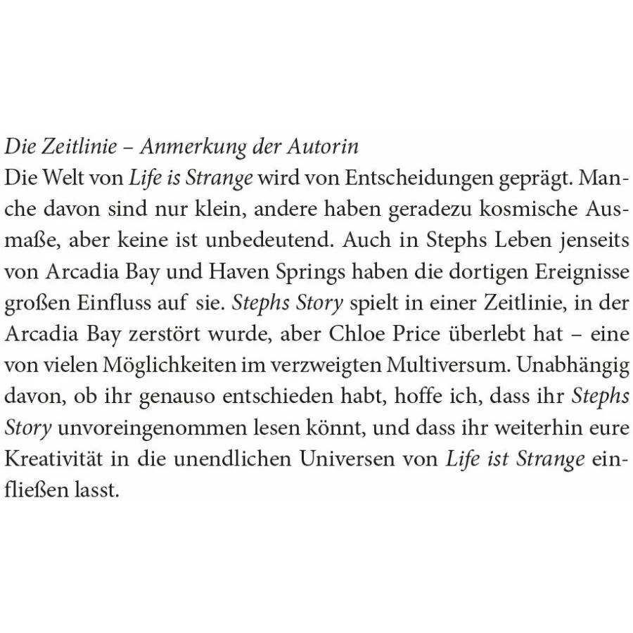 Thumbnail - Life is Strange: Stephs Story, Belletristik von Rosiee Thor