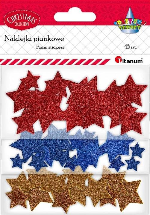 Actual product image Titanum Glitzersterne Schaumstoffaufkleber, Mix, 45 Stk. (45 Sticker)