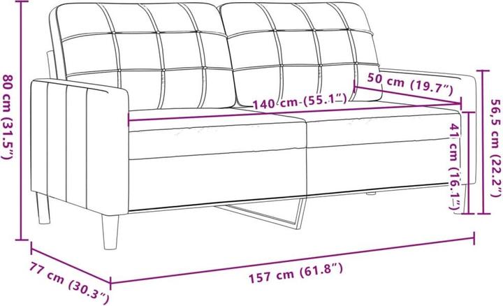 Produktbild vidaXL Sofagarnitur (2-Sitzer, 3-Sitzer)