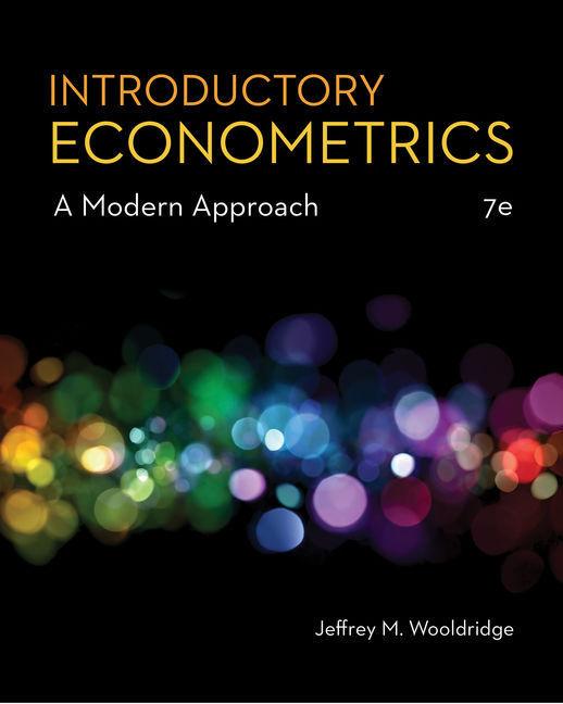 Produktbild Wooldridge:Introductory Econometrics (Englisch, Jeffrey Wooldridge, 2019)