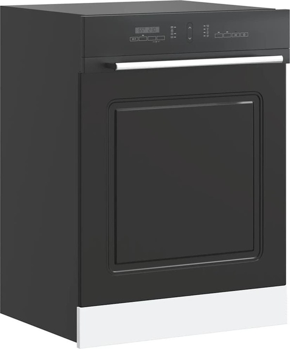 Image du produit VidaXL Cache pour lave-vaisselle Kalmar Noir 60x1,5x67 cm Bois composite