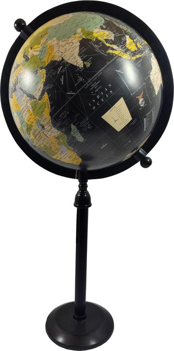 Immagine prodotto Decofinder Globo su base nera H: 68 cm (38 cm)
