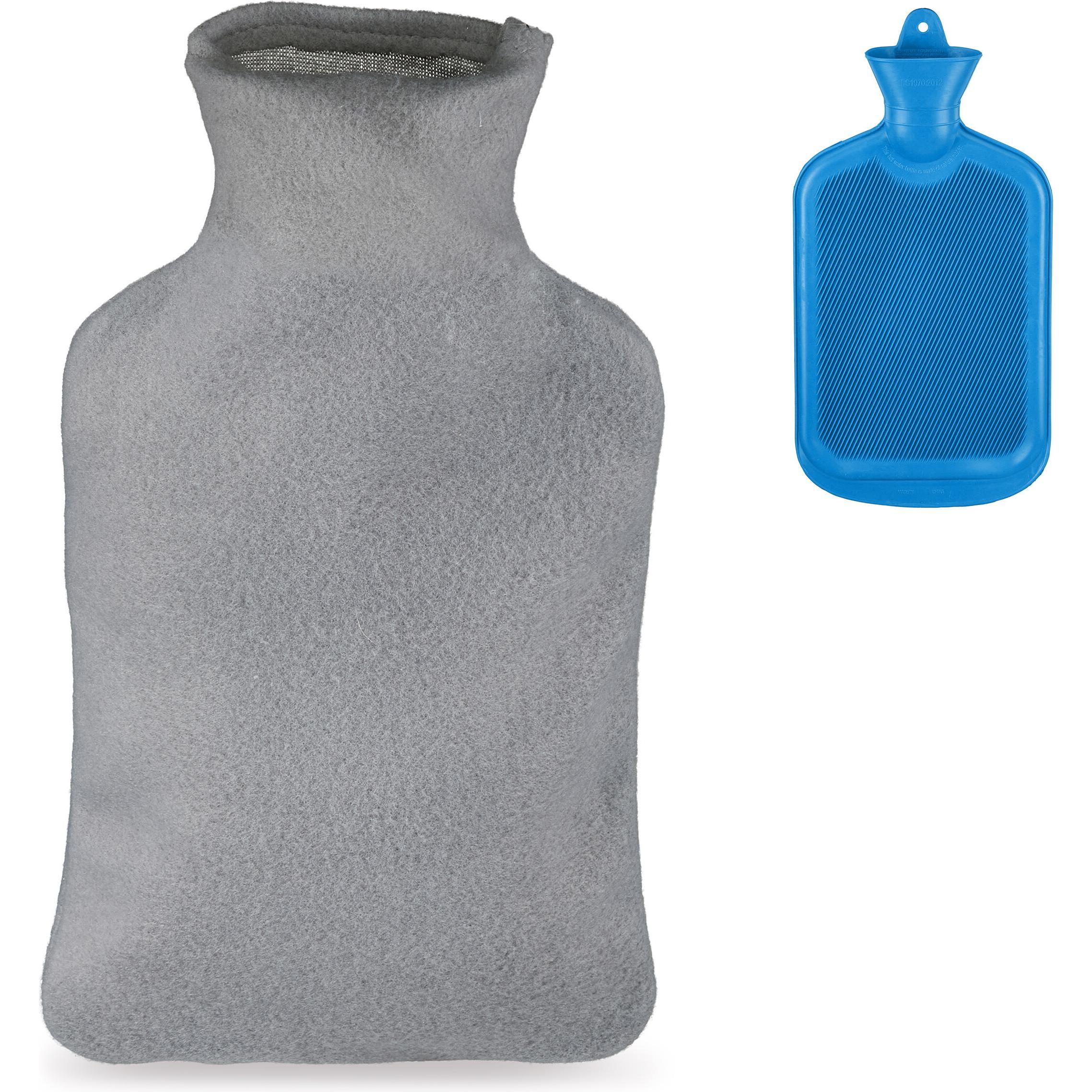 Relaxdays, Bettflasche, Wärmflasche (2 l)