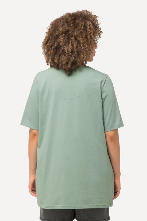 Produktbild Ulla Popken T-Shirt, A-Linie, Tunika-Ausschnitt, Halbarm (56)