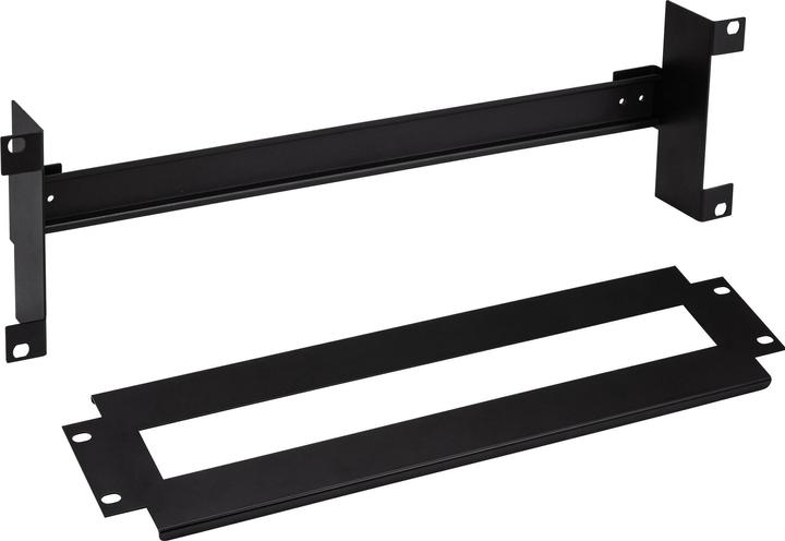 Produktbild InLine 19" Schutzschalterleiste 3HE, mit Hutschiene, schwarz