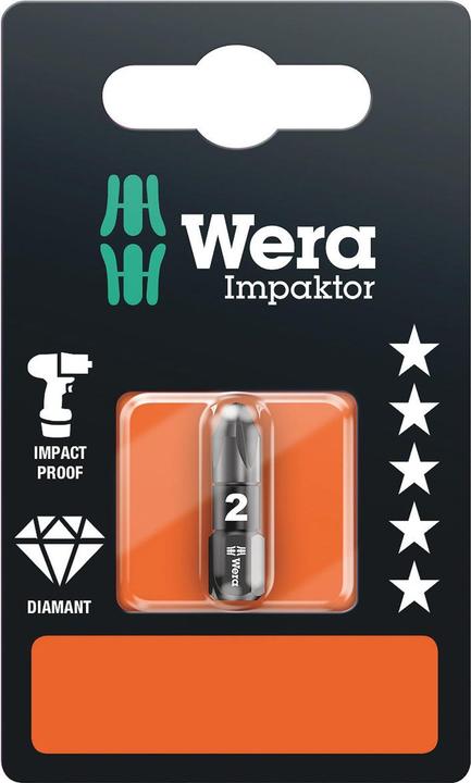 Produktbild Wera 855/1 IMP DC PZ 2 x 25 mm SB (Kreuz Pozidriv PZ)