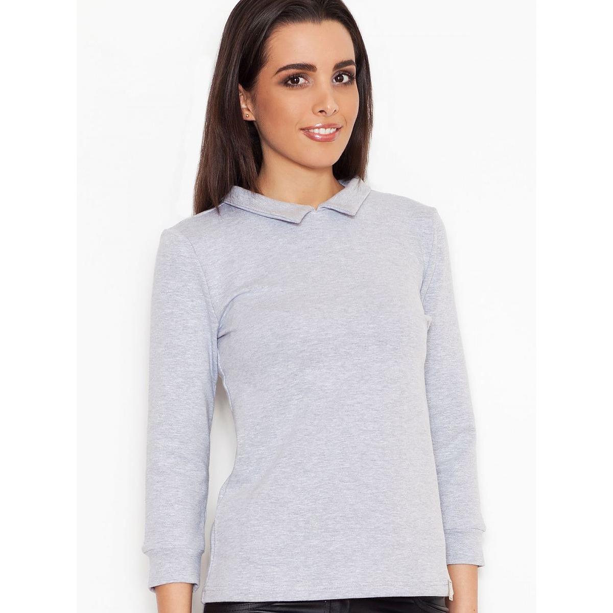 Katrus, Bluse, Bluse, Grau, (XL)