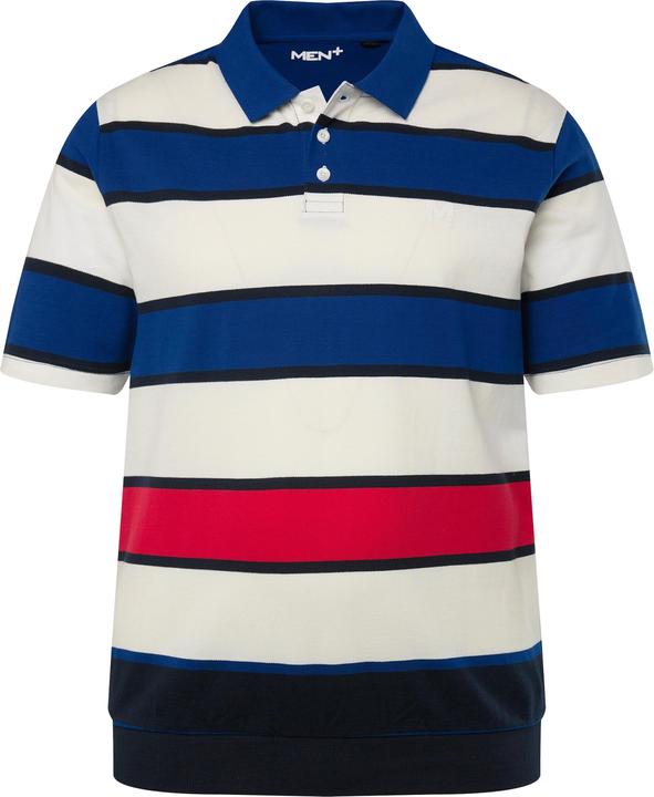 Produktbild Men+ Poloshirt, Halbarm, Ringel, Piqué Bauchfit (7XL)