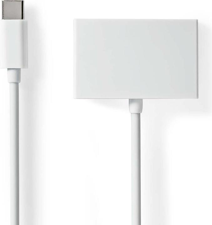 Produktbild Nedis USB-C Adapter USB 2.0, USB-C™ Male, 3.5mm Female, 0.10m, round - White (1 Port)