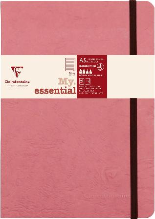 Actual product image Clairefontaine Age Bag Myessential A5 96sh L Pink (A5, Plain, Hardcover)