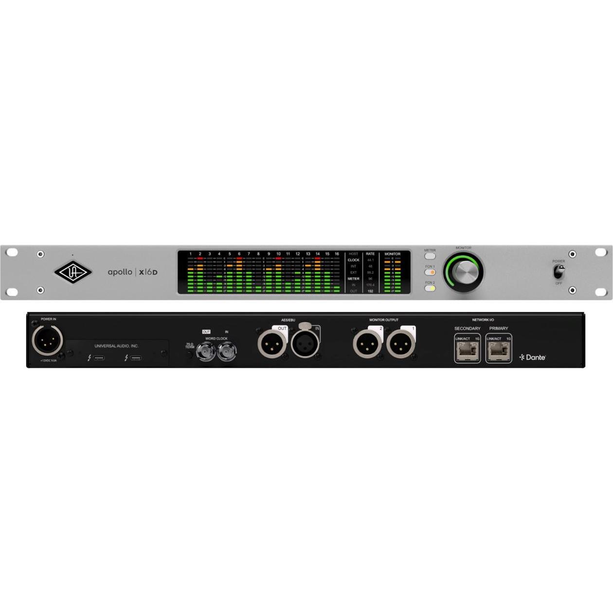 Universal Apollo x16D Ultimate+ Edition (Thunderbolt), Audio Interface, Grau, Schwarz