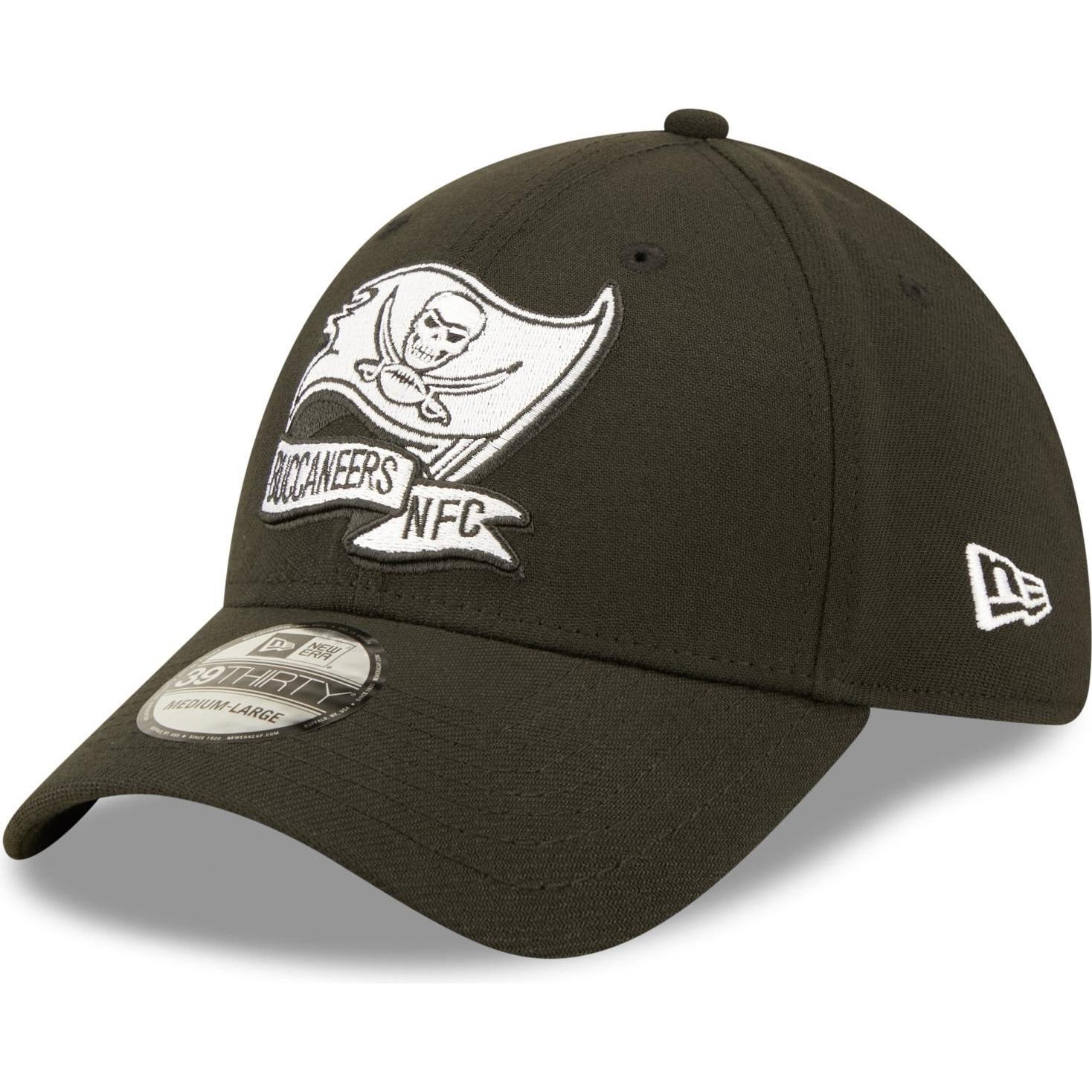 New Era, Herren, Cap, 39Thirty Cap - SIDELINE 2022 Tampa Bay Buccaneers -, Schwarz, (M)