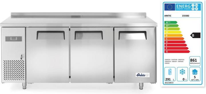 Actual product image Hendi Three-door cooling table Kitchen Line 390L (390 l)