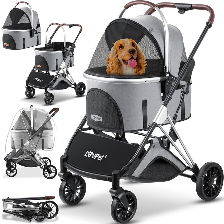 Produktbild Lovpet Hundewagen (Hund, Katze, Atmungsaktiv, Faltbar)